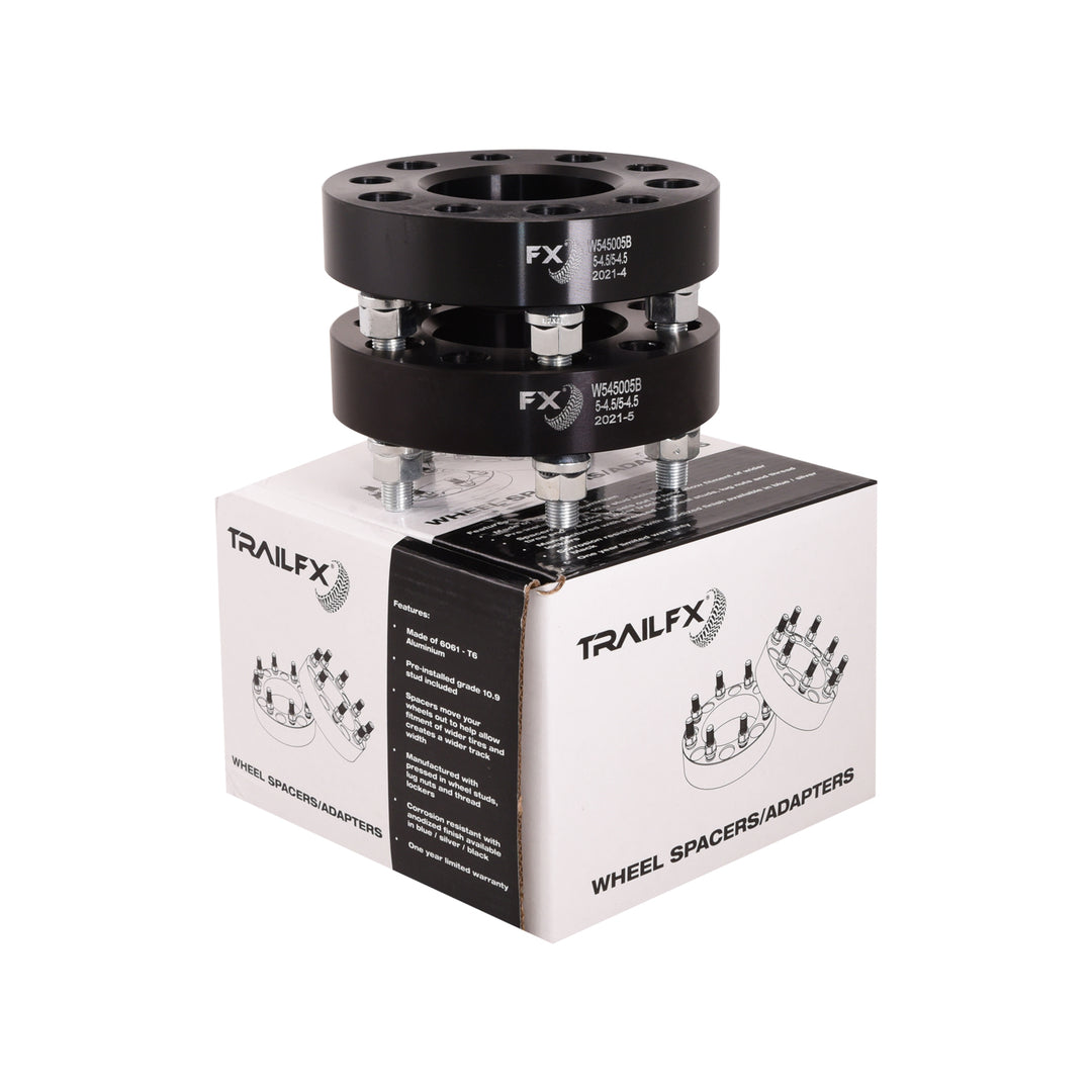 HUB CENT WHL SPCR BLK 5X4.5 1/2' LU