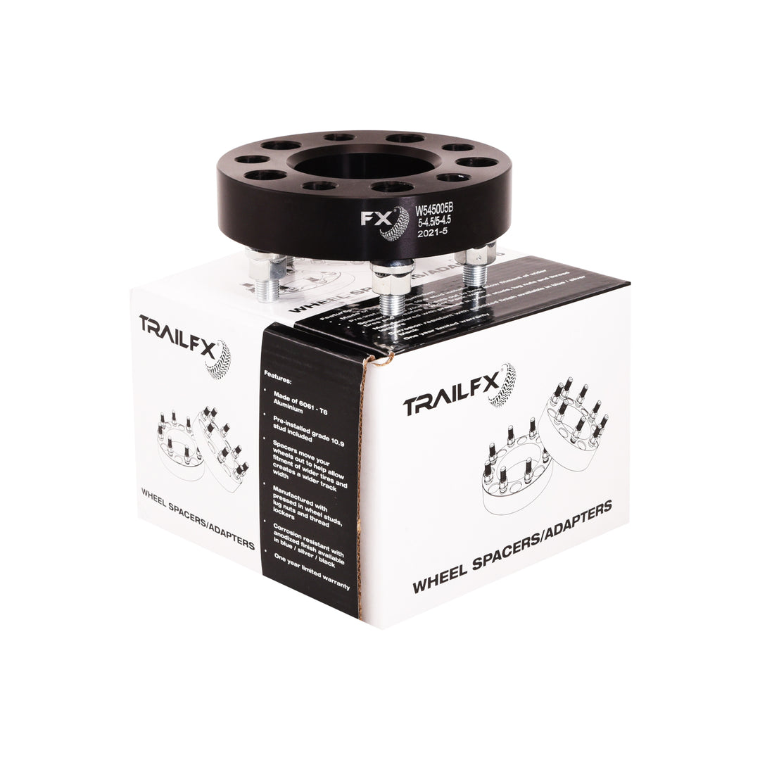 HUB CENT WHL SPCR BLK 5X4.5 1/2' LU