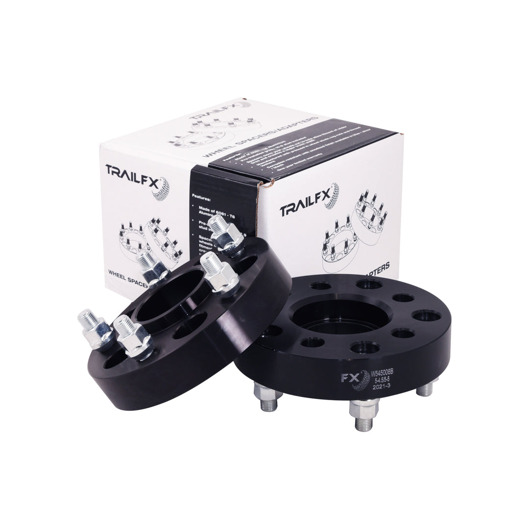 TrailFX W545006B Black Wheel Spacers and Adapters for Jeep and Jeep Cherokee