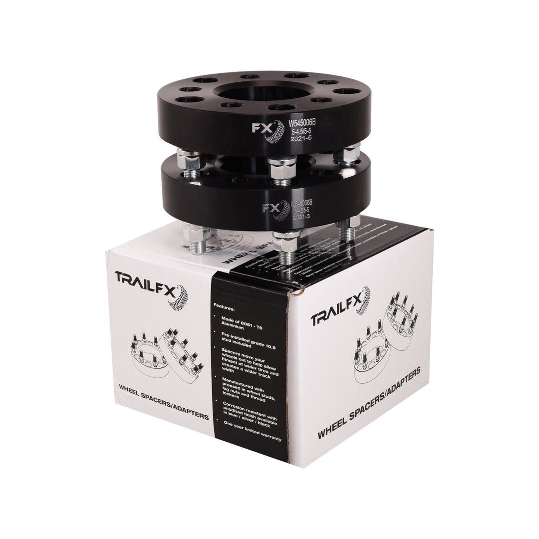TrailFX W545006B Black Wheel Spacers and Adapters for Jeep and Jeep Cherokee