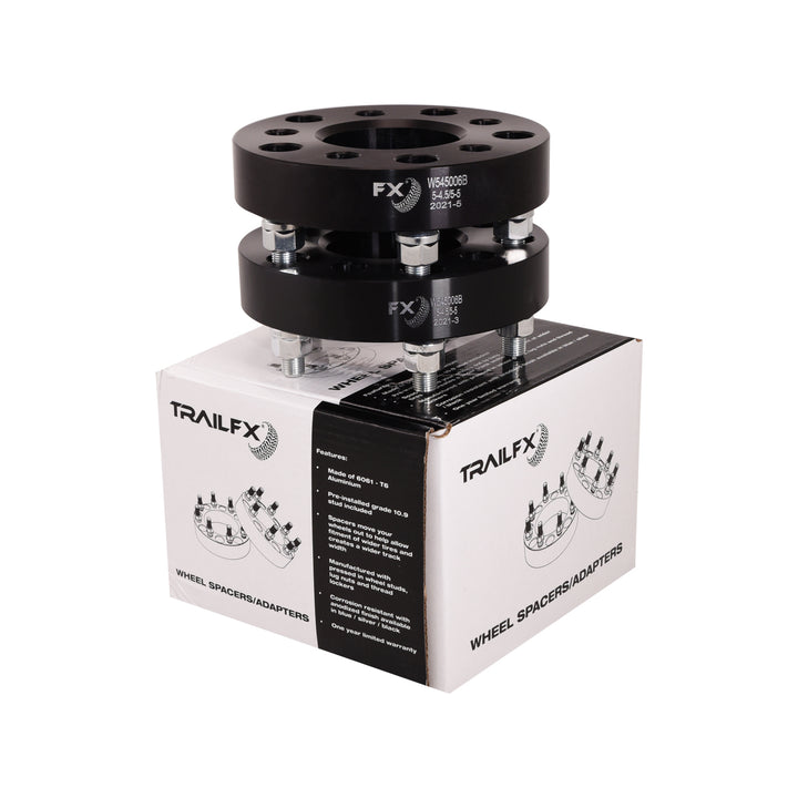 TrailFX W545006B Black Wheel Spacers and Adapters for Jeep and Jeep Cherokee