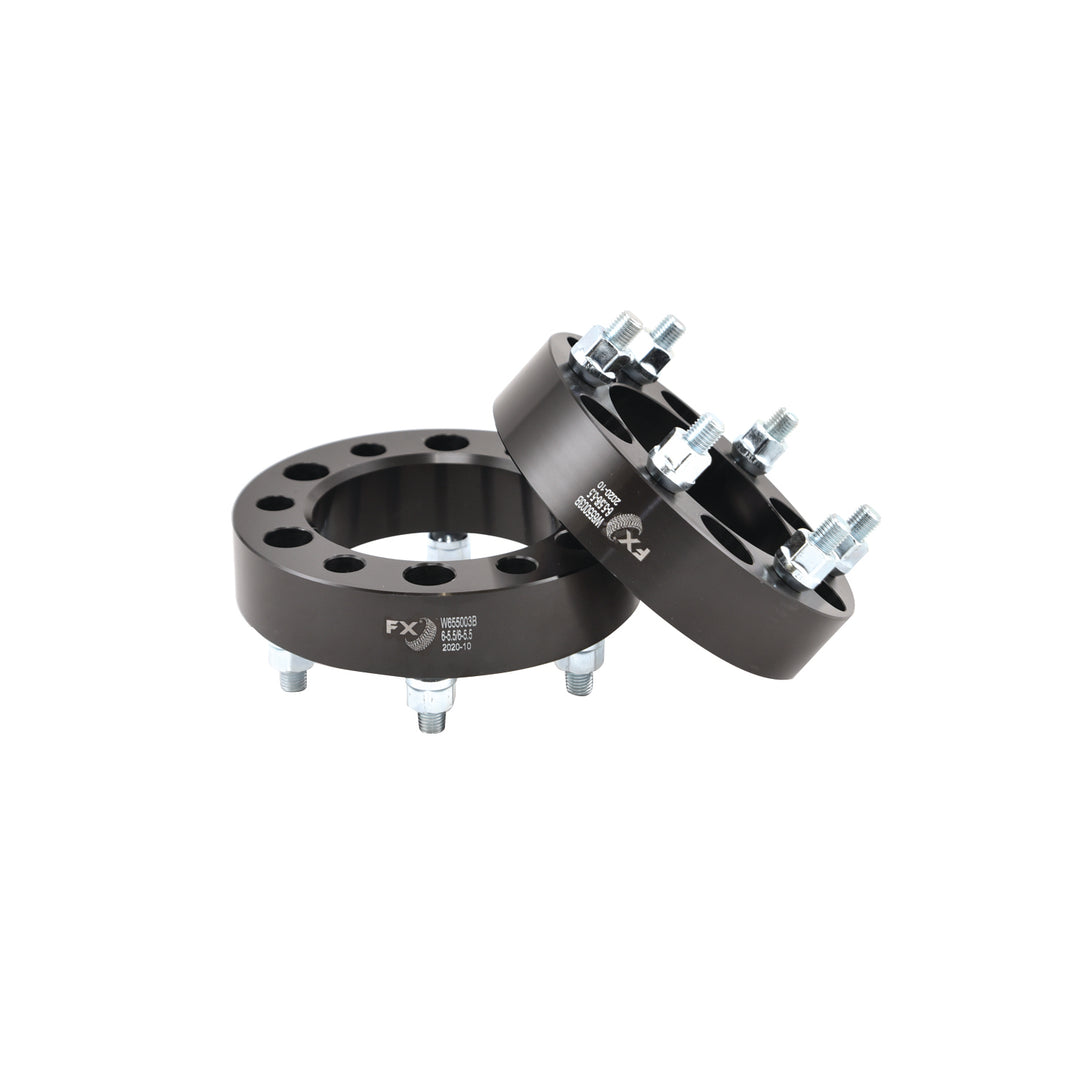 TrailFX W655003B Aluminum Wheel Spacer Set for 6x139.7mm Bolt Pattern, 1.5 Inch Thickness, Black Finish