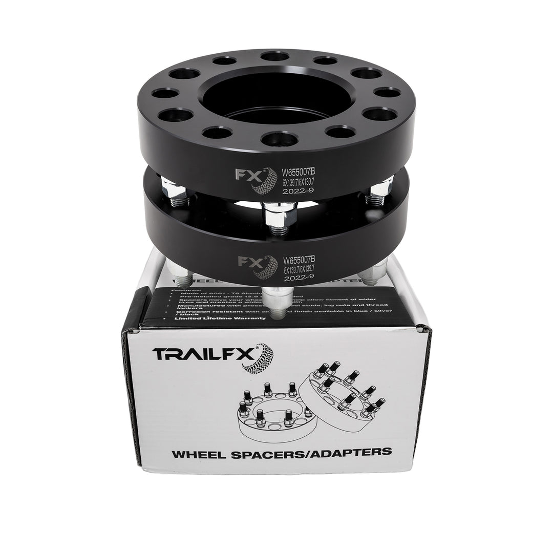 TrailFX W655007B Hub Centric 1.5 Inch Black Aluminum Wheel Spacer for Ford Bronco
