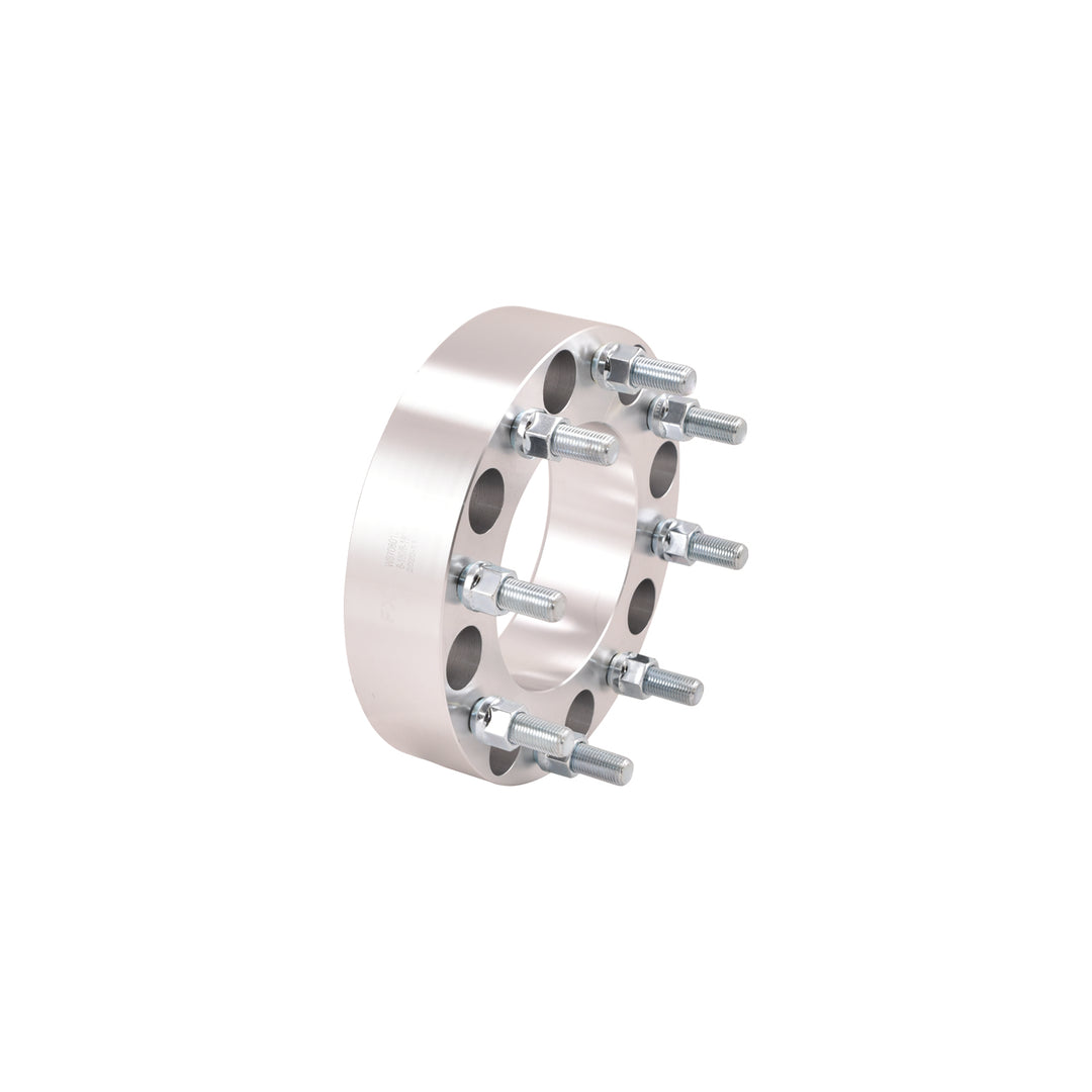 Trail FX 8x180mm Bolt Pattern Wheel Spacer Set for Silverado and Sierra HD - Silver Aluminum, 2 Inches Thick