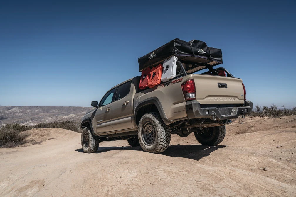 BODY ARMOR Pro Series Rear Bumper for Toyota Tacoma 2016-2023 - Black, Part TC-2963