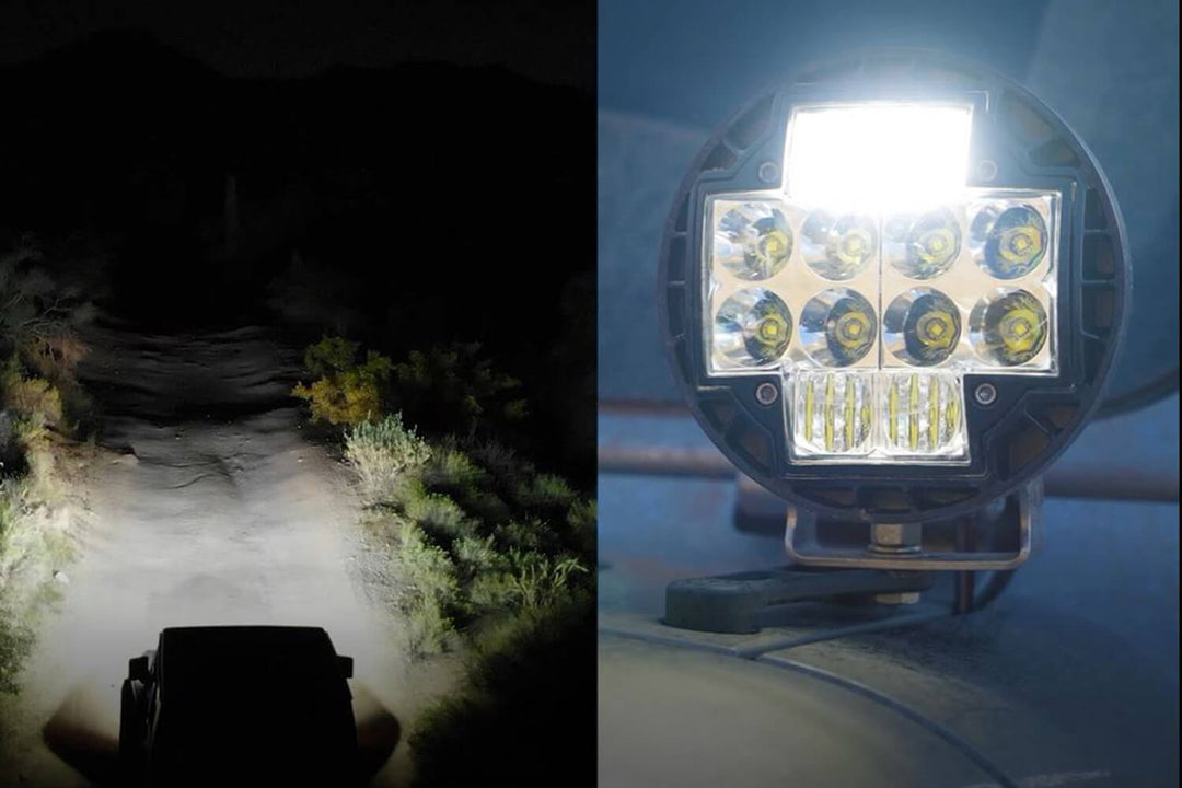 ARB Nacho TM512 TM5 Combo White Offroad Light Set – 3 Beam Outputs for Enhanced Visibility