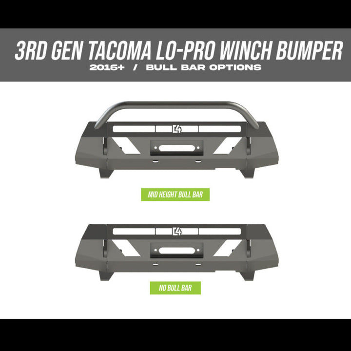 Tacoma Front Lo-Pro Winch Bumper / 3rd Gen / 2016-2023