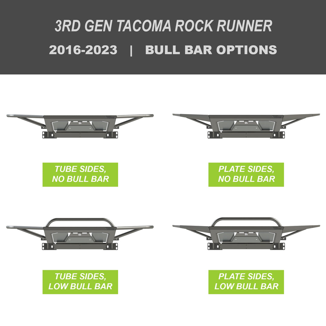 Tacoma Rock Runner Front Bumper / 3rd Gen / 2016-2023