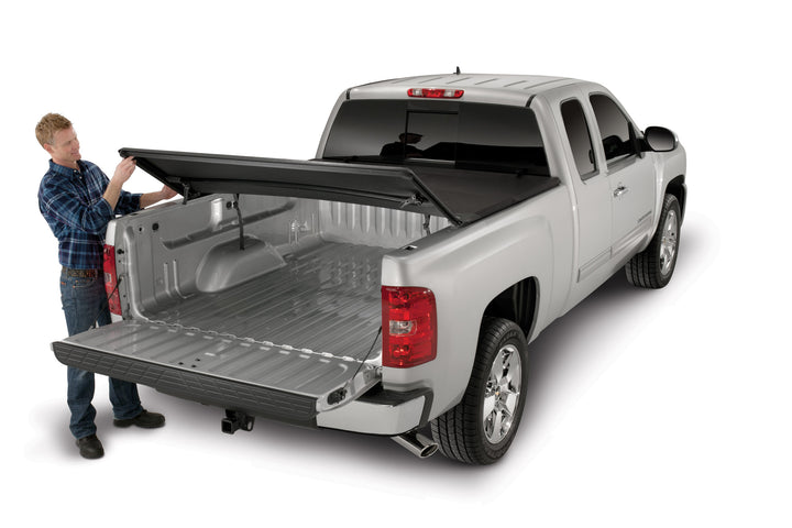 TrailFX TFX1006 Soft Tri-Fold Tonneau Cover for Silverado and Sierra Trucks