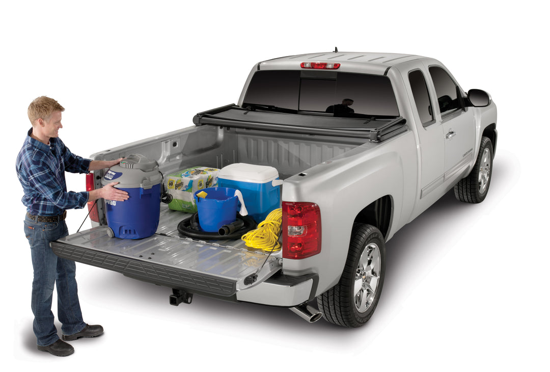 TrailFX TFX1006 Soft Tri-Fold Tonneau Cover for Silverado and Sierra Trucks