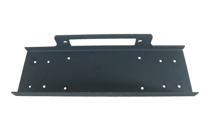 TrailFX Winch Mount WA017 for Up to 12,000-Pound Winches – Flat Bed Steel Mounting Plate in Textured Black Finish