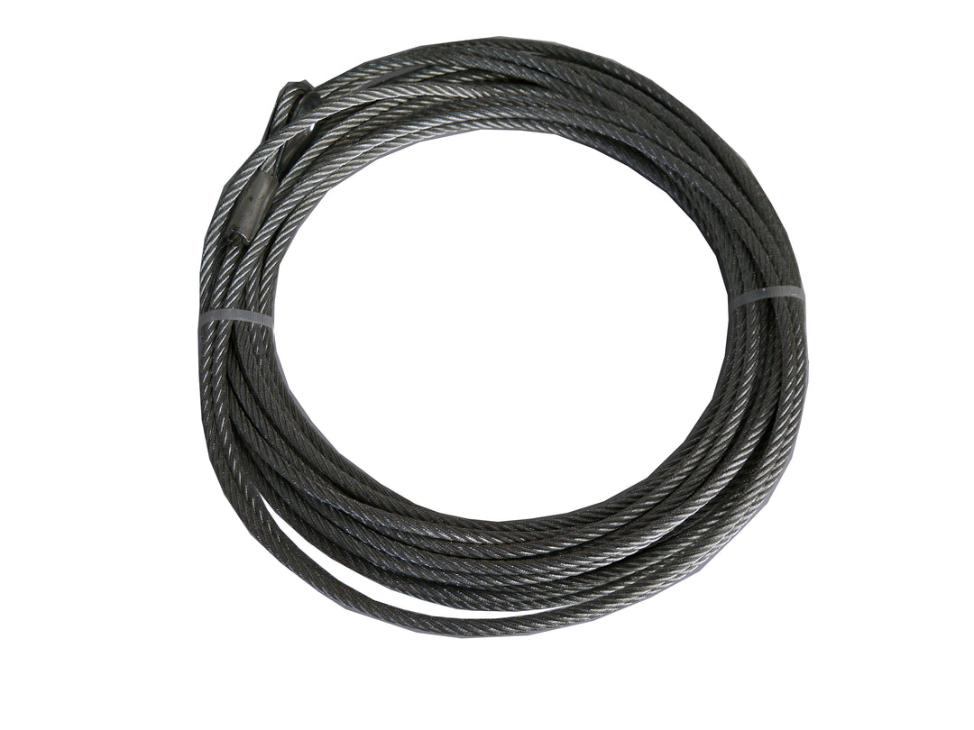 TrailFX Winch Cable with 3,500 lb Break Strength – 50 ft Steel Recovery Rope