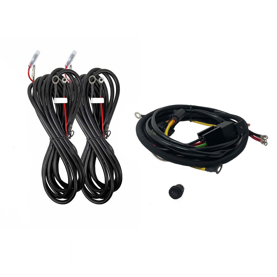 KC HiLiTES Profile SideCast Four-Light Wiring Kit for 2024-2025 Lexus GX550 and Toyota Land Cruiser (Part #92401)