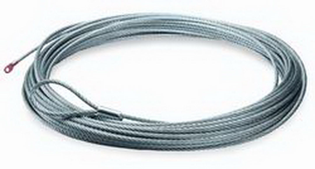 Warn 38314 5/16 Inch Galvanized Aircraft Steel Wire Rope Assembly, 100 Feet