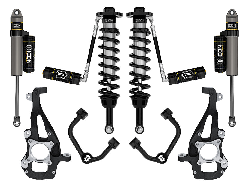 ICON 2021-2026 Ford F-150 4WD, 3.5-4.5" Lift, Stage 3 Suspension System, Tubular
