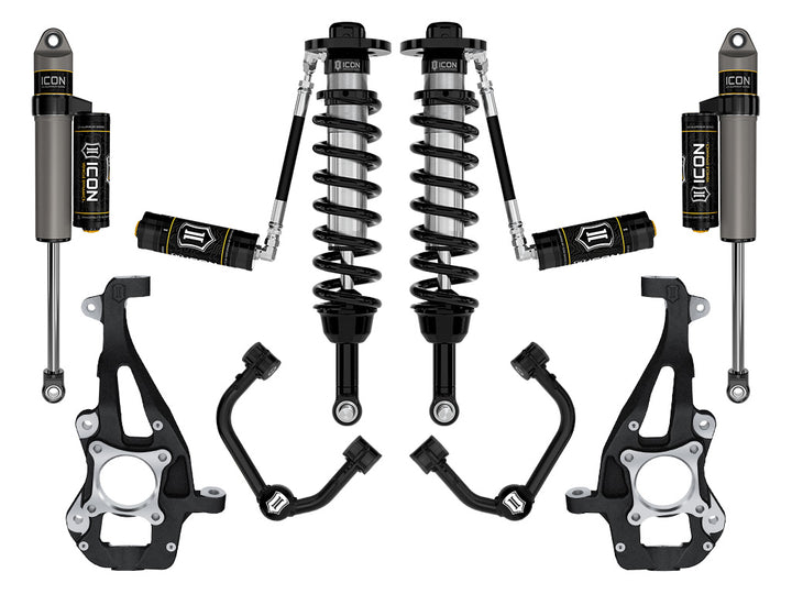 ICON 2021-2026 Ford F-150 4WD, 3.5-4.5" Lift, Stage 3 Suspension System, Tubular