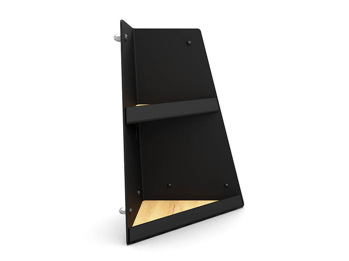Right Hand Shallow Angled Shelf - Black