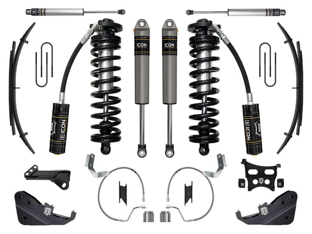 ICON 2023-2026 Ford F-250/F-350 Super Duty 4WD, 4-5.5" Lift, Stage 3 Coilover Conversion System w/ Expansion Packs