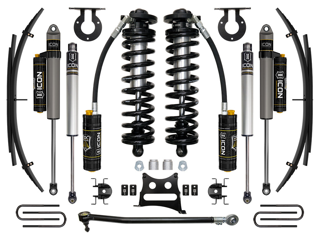 ICON 2017-2022 Ford F-250/F-350 Super Duty 4WD, 2.5-3" Lift, Stage 4 Coilover System w/ Expansion Packs