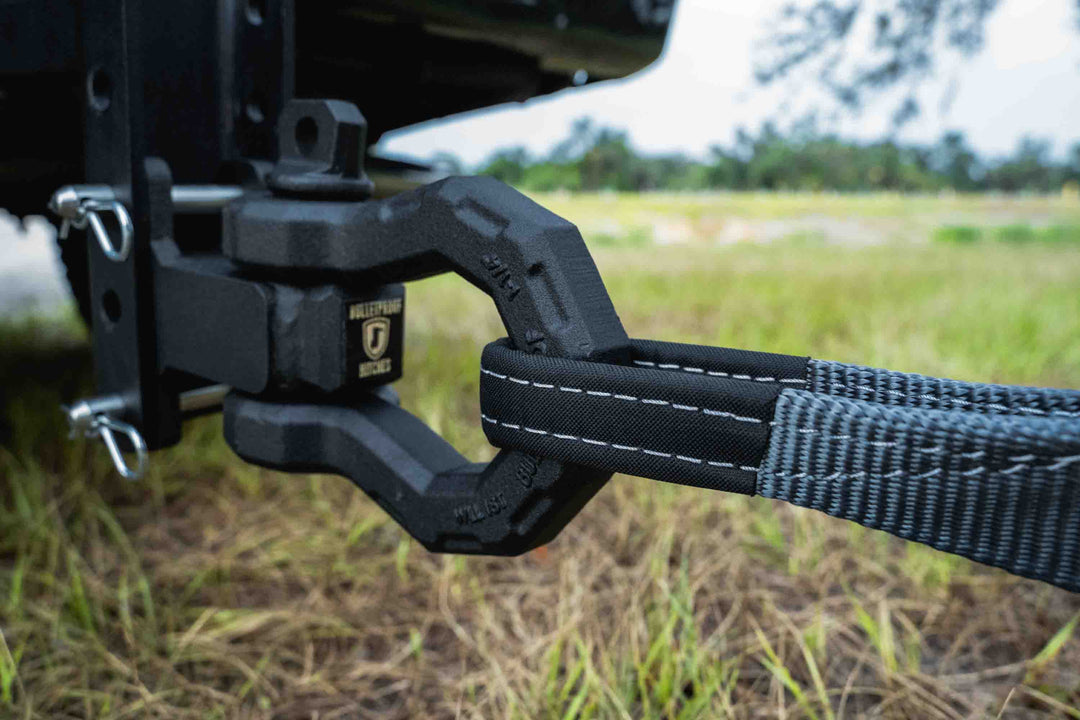 BulletProof Medium Duty 2.5" Tow Strap - Branded Black
