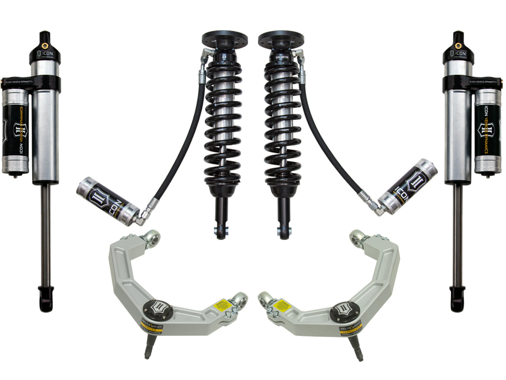 ICON 2009-2013 Ford F-150 2WD, 1.75-2.63" Lift, Stage 3 Suspension System, Billet