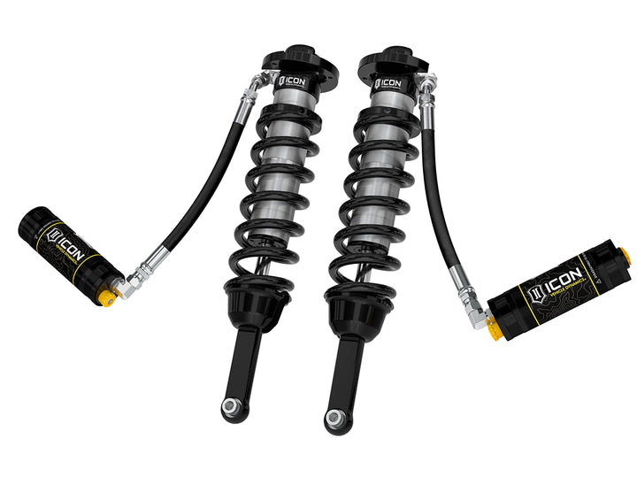 ICON 2005-2023 Toyota Tacoma, 0-3.5"/0-2.75" Lift, Front, V.S. 2.5 Series Coilover Kit, Extended Travel, Remote Reservoir w/ CDCV, 700 lbs/in Coils, Pair