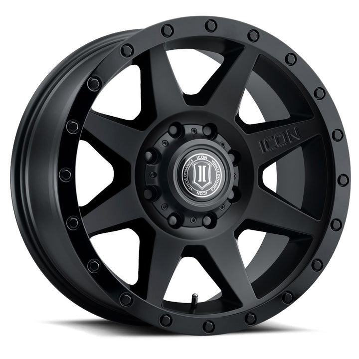 ICON Alloys Rebound HD, Double Black, 17 x 8.5 / 8 x 6.5, 13mm Offset, 5.25" Backspace