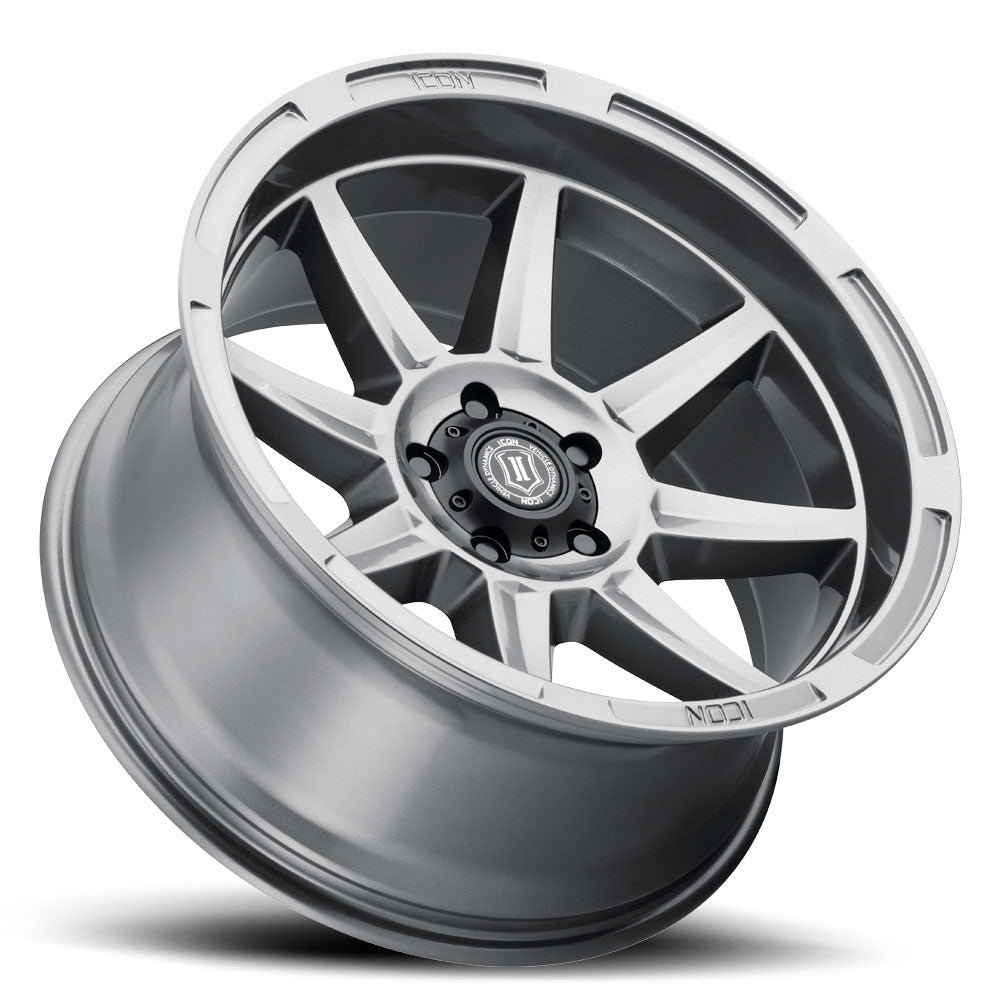 ICON Alloys Bandit, Gun Metal, 20 x 10 / 5 x 150, -24mm Offset, 4.5" BS