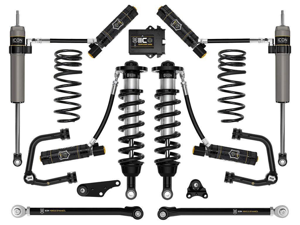 ICON 2024-2026 Toyota Tacoma 1.25-3" Lift, Stage 10 Suspension System, Tubular, Triple Rate Rear Springs