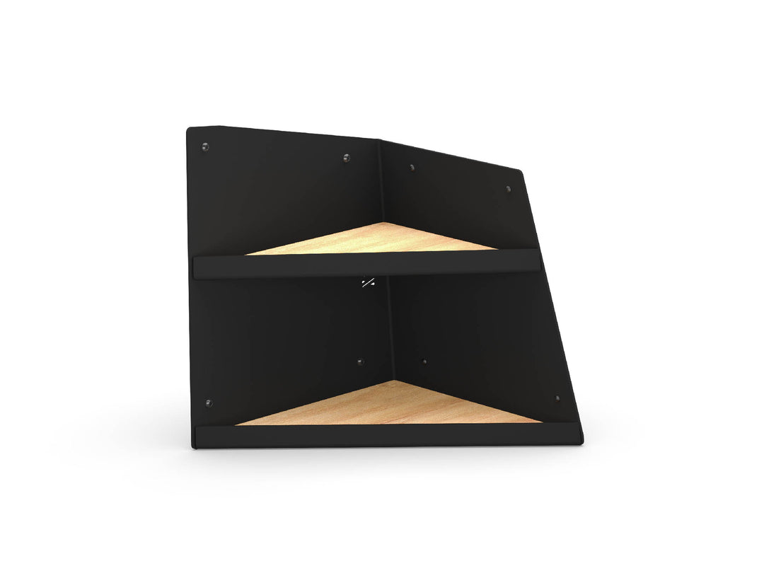 Right Hand Angled Shelf - Black