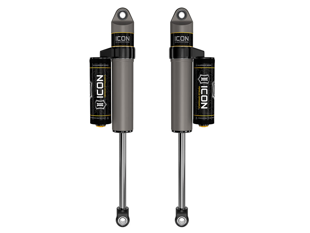 ICON 2021-2026 Ford F-150 4WD/F-150 Tremor, 0-2" Lift, Rear, V.S. 2.5 Aluminum Series Shock Absorbers, Piggyback Reservoir, Pair