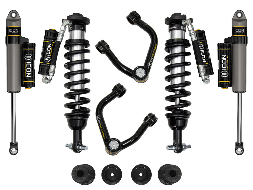 ICON 19-21 Ford Ranger, 0-3.5" Lift, Stage 4 Susp System, Tubular UCA Al Knuckle