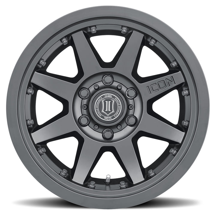 ICON Alloys Rebound Pro, Satin Black, 17 x 8.5 / 5 x 150, 25mm Offset, 5.75" BS