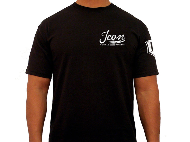 ICON Vintage-Logo Tee – Black, Extra Large