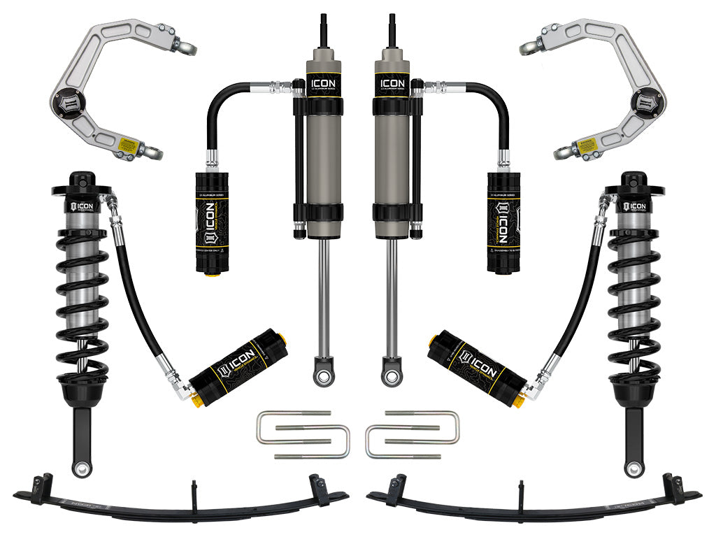 ICON 2005-2015 Toyota Tacoma 0-3.5" Lift/2016-2023 Tacoma 0-2.75" Lift, Stage 7 Suspension System, Billet, CDCV