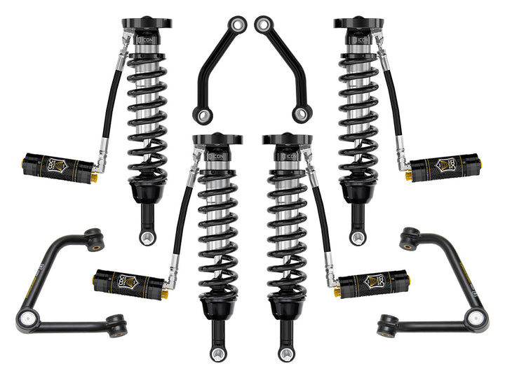 ICON 2021-2026 Chevrolet Tahoe & Suburban/2021-2026 GMC Yukon & Yukon XL, 2.5-3.25" Lift, Stage 4 Suspension System, Tubular