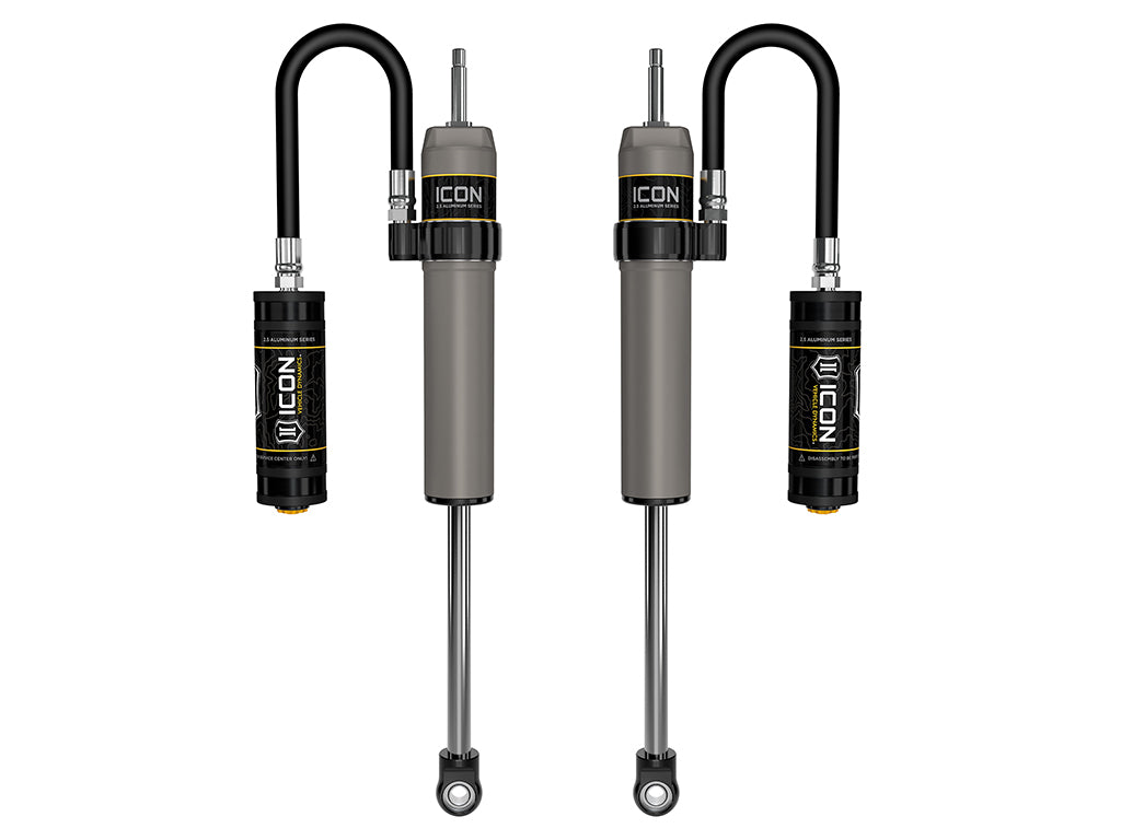 ICON 2022-2026 Toyota Tundra, 3-3.5" Lift, Rear, V.S. 2.5 Aluminum Series Shock Absorbers, Remote Reservoir, Pair