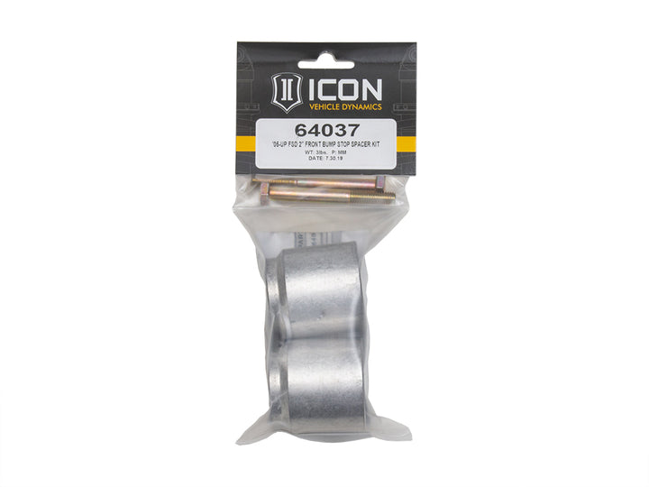 ICON 2005-2026 Ford F-250/F-350 Super Duty 4WD, Front, 2" Bump Stop Spacer Kit