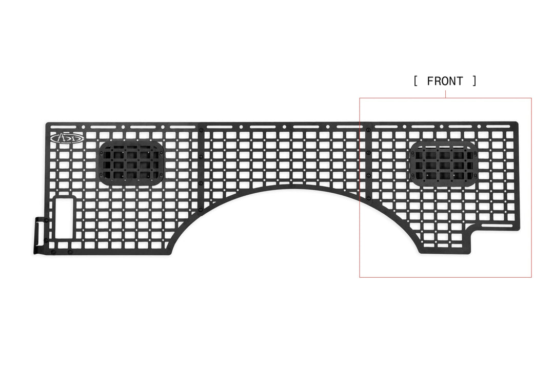 2023-2026 Ford Super Duty Bed Side Molle Panels Passenger Full Kit