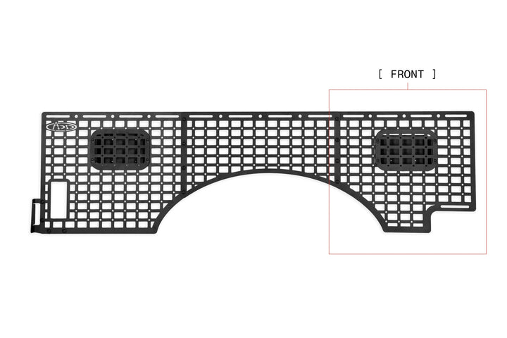 2023-2026 Ford Super Duty Bed Side Molle Panels Passenger Full Kit