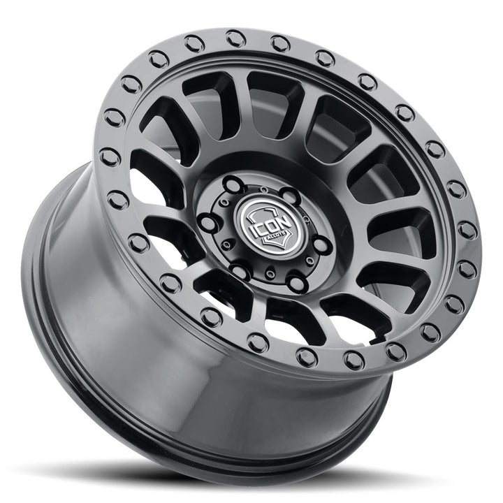 ICON Alloys Hulse, Double Black, 18 x 9 / 6 x 5.5, 25mm Offset, 6" BS