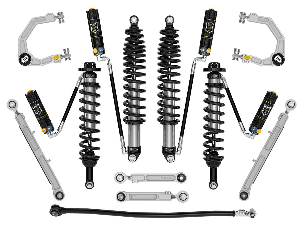 ICON 2021-2026 Ford Bronco, Sasquatch, 2-3" Lift, Stage 7 Suspension System, CDXS, Billet