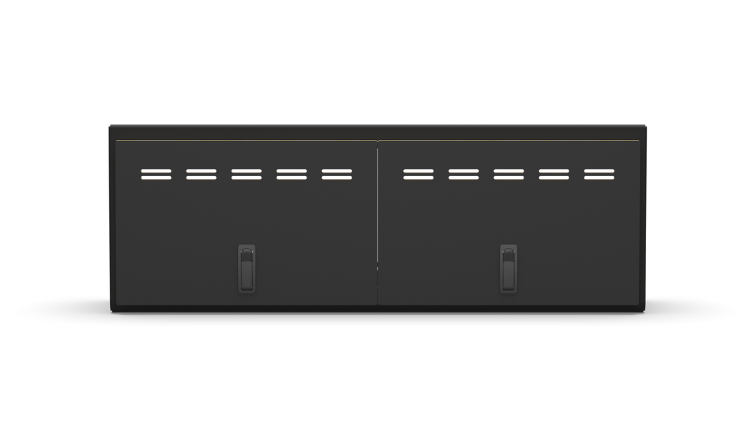 40" Shallow Upper Cabinet Black - Black Door