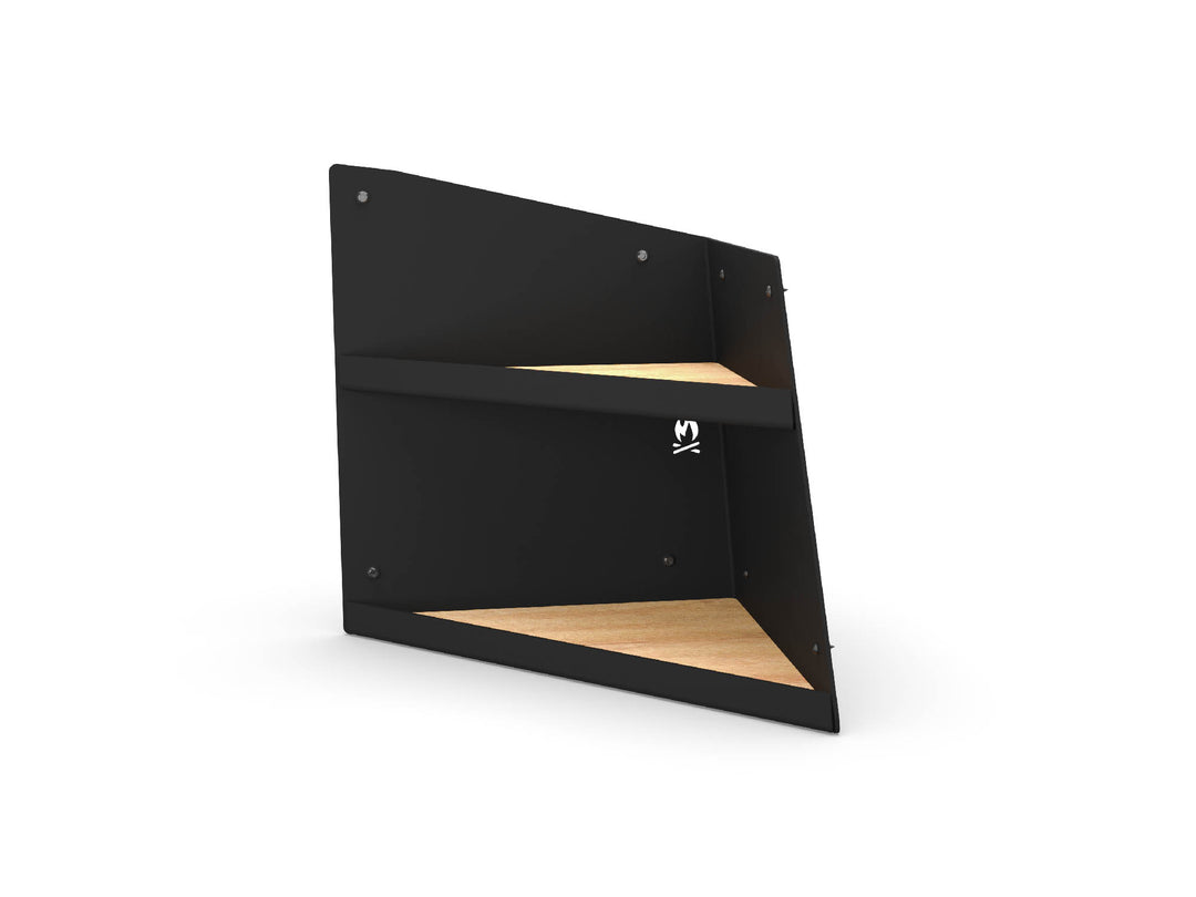Right Hand Angled Shelf - Black