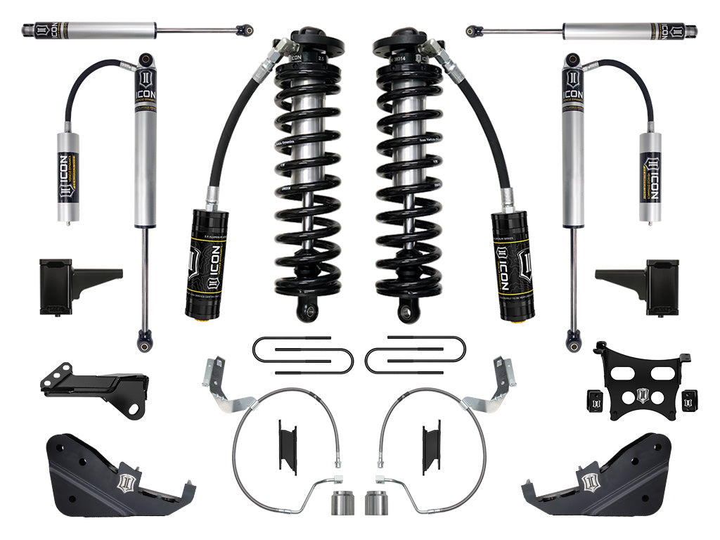 ICON 2023-2026 Ford F-250/F-350 Super Duty 4WD, 4-5.5" Lift, Stage 2 Coilover Conversion System