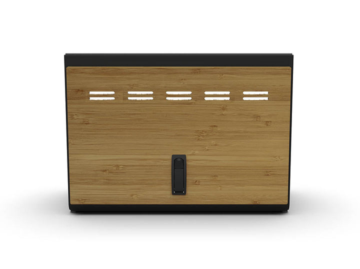 20" Shallow Upper Cabinet - Black - Black Door