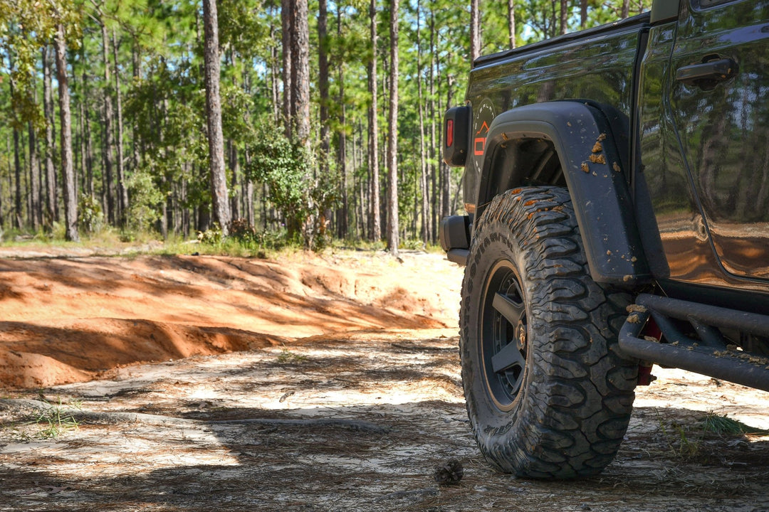 Overland Sector Atlas 17x9 -12 5x114.3/5x127mm 71.5mm Satin Black by Overland Sector | KOVA Offroad