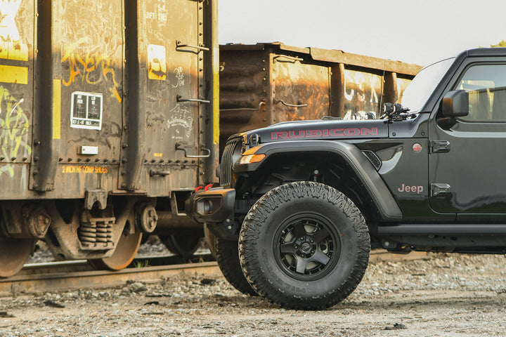 Overland Sector Atlas 17x9 -12 5x114.3/5x127mm 71.5mm Satin Black by Overland Sector | KOVA Offroad