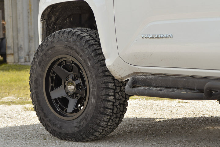 Overland Sector Atlas 17x9 -12 5x114.3/5x127mm 71.5mm Satin Black by Overland Sector | KOVA Offroad
