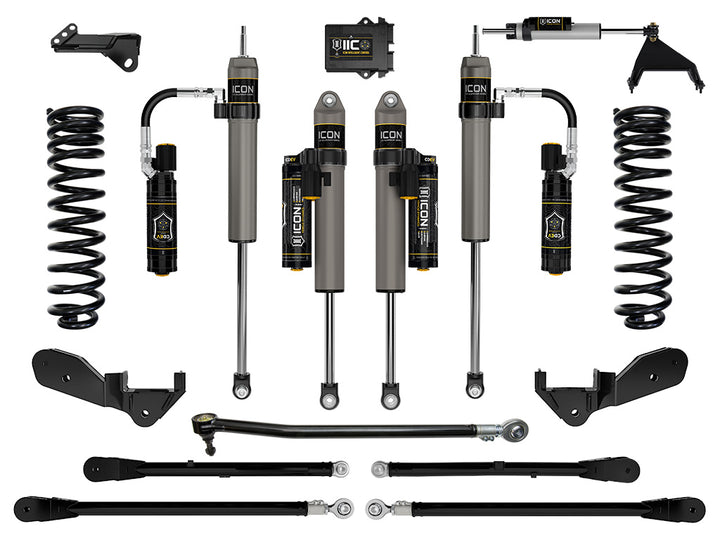 ICON 2023-2026 Ford F-250/F-350 Super Duty 4WD, Diesel, 2.5" Lift, Stage 6 Suspension System w/ 4-Link